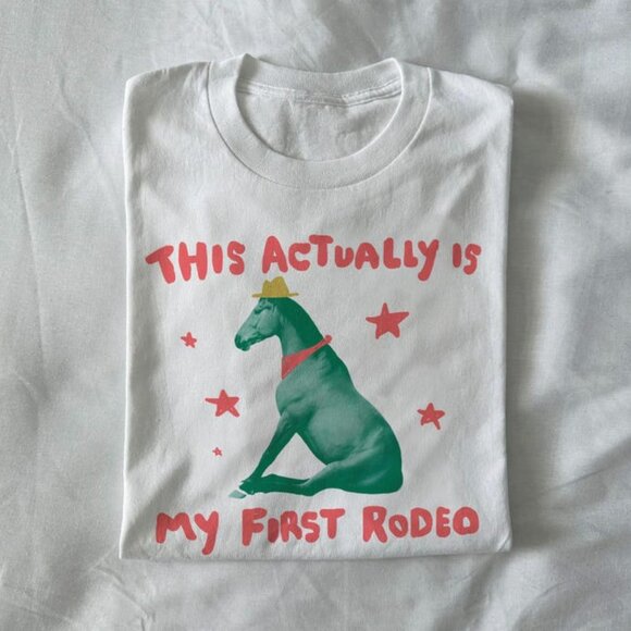 Tops - Unisex t shirt, My First Rodeo Tee, Funny Graphic Tee